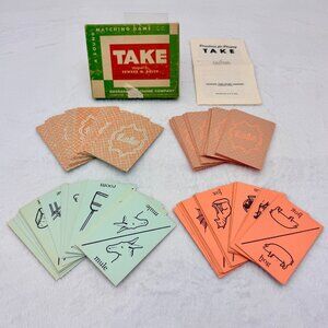 Vintage 1953 TAKE Sound Matching Card Game Edward W. Dolch 100% Complete